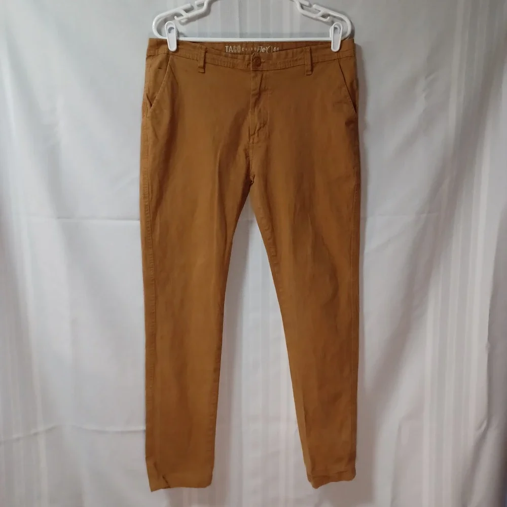 Taco Chino Flex Pants Mens 44 Brown Chino Flex Stretch Casual Trousers